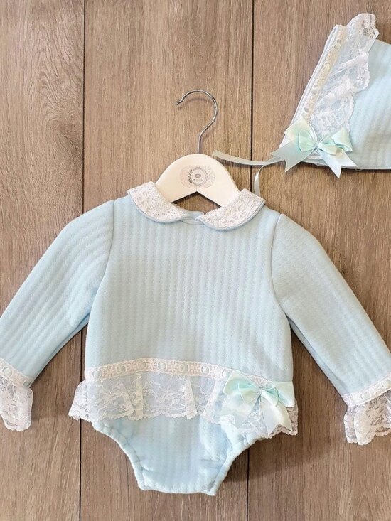 Beau Kid Other - Beau Kid Blue Romper & Hat